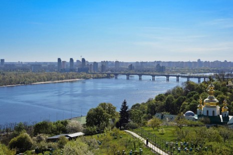 Фотообои мост через реку