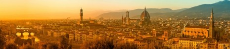 Фотообои панорама понте-веккьо, флоренция